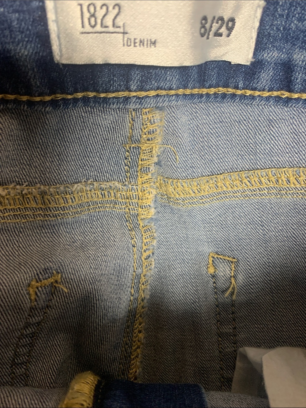 NEW 1822 Denim High Rise Wide Leg Sloane Jeans - Medium Blue Size 8 29 - Picture 2 of 6